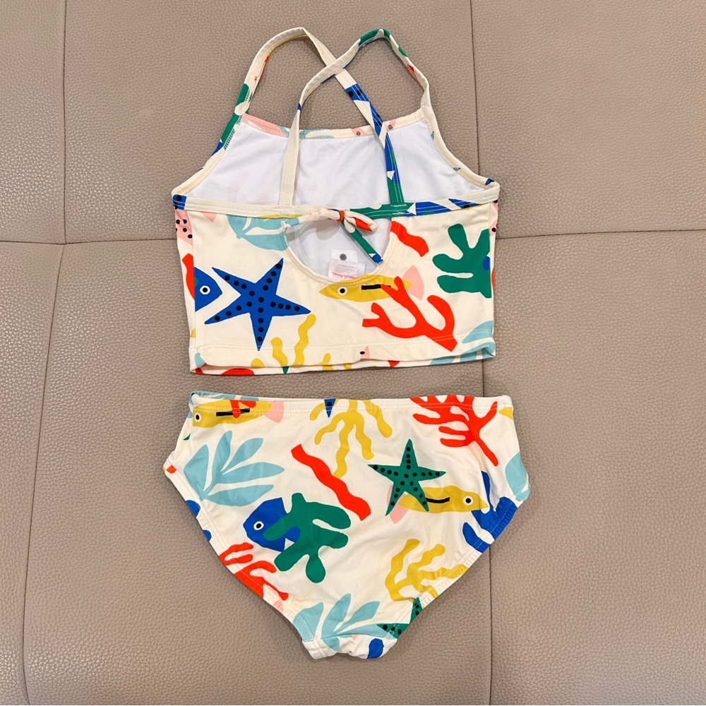 Hanna Anderson Girl Printed 2 Pieces Swimsuit 8yrs/130cm - Picture 2 of 5